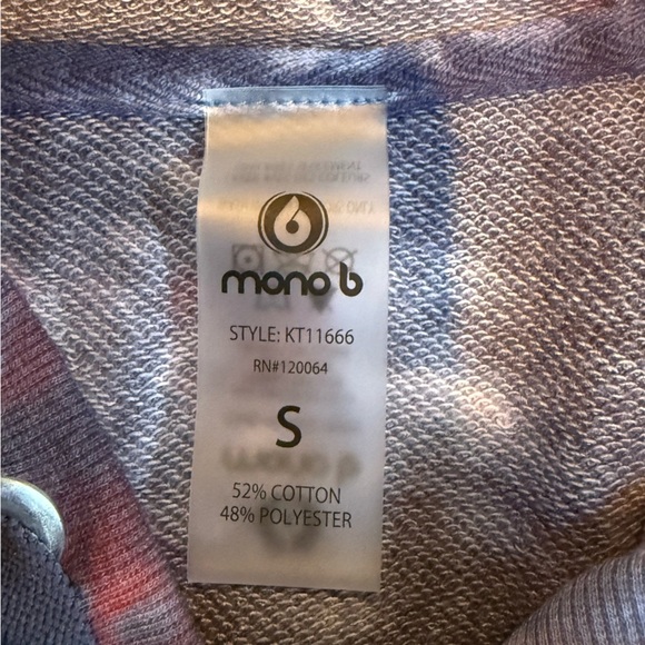 Mono B Knit Top in Blue and Red - Picture 7 of 9